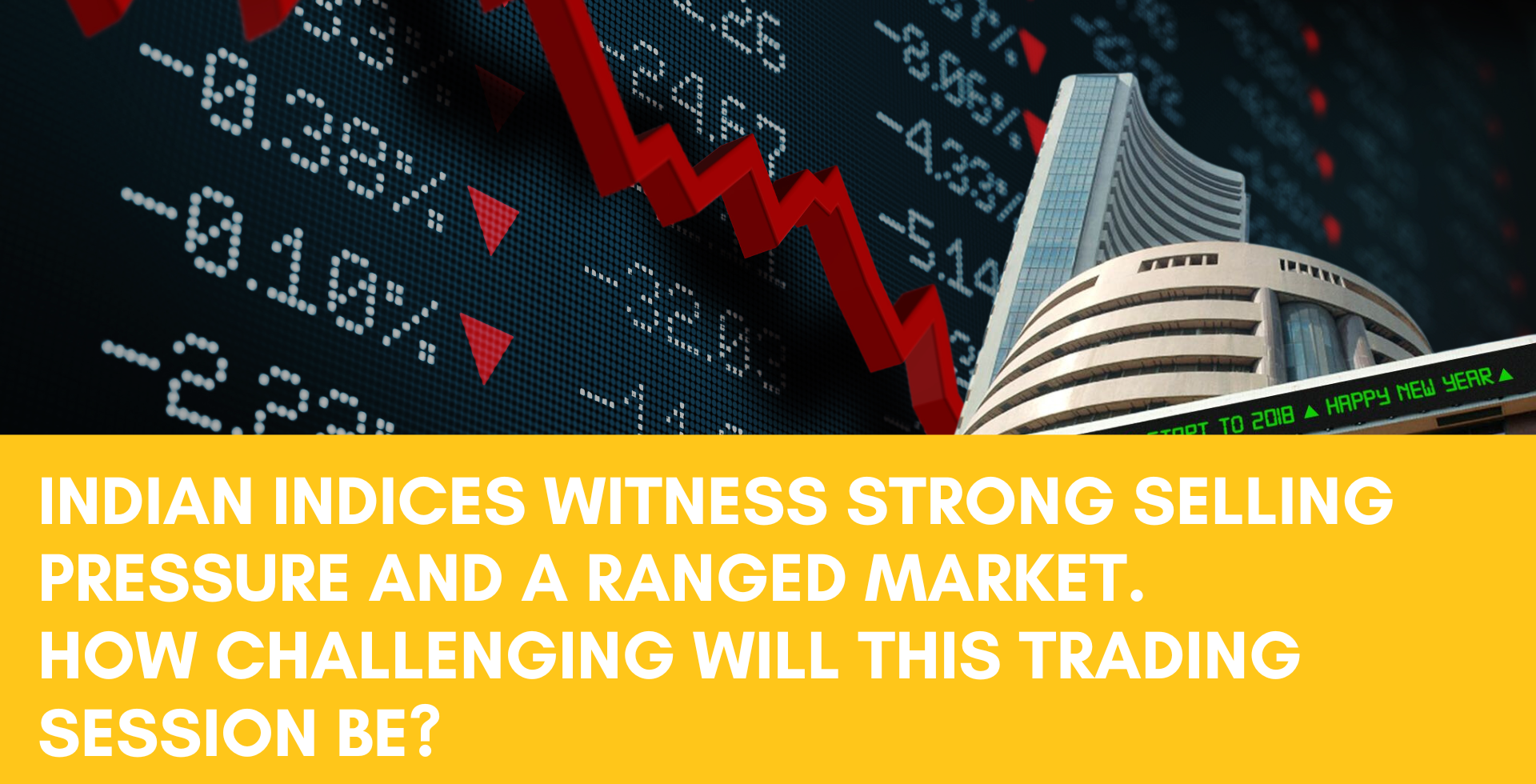 Indian indices witness strong selling pressure