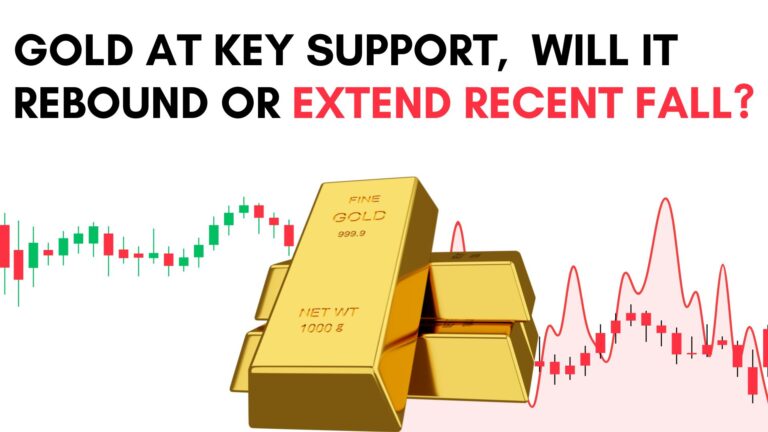 Gold is at a key support, will it rebound or extend the recent fall?