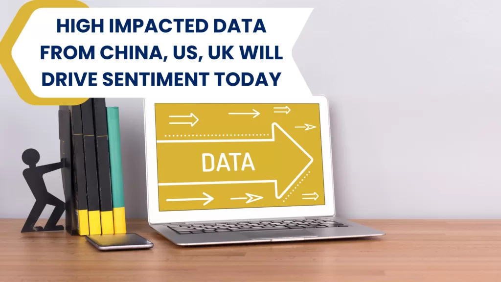 High impacted data from China, US, UK will drive sentiment today