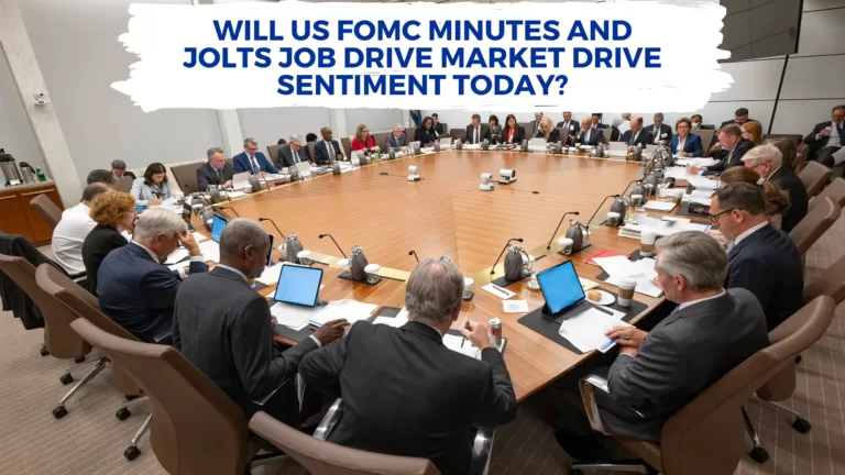 Will US FOMC minutes and JOLTS Job drive market drive sentiment today?