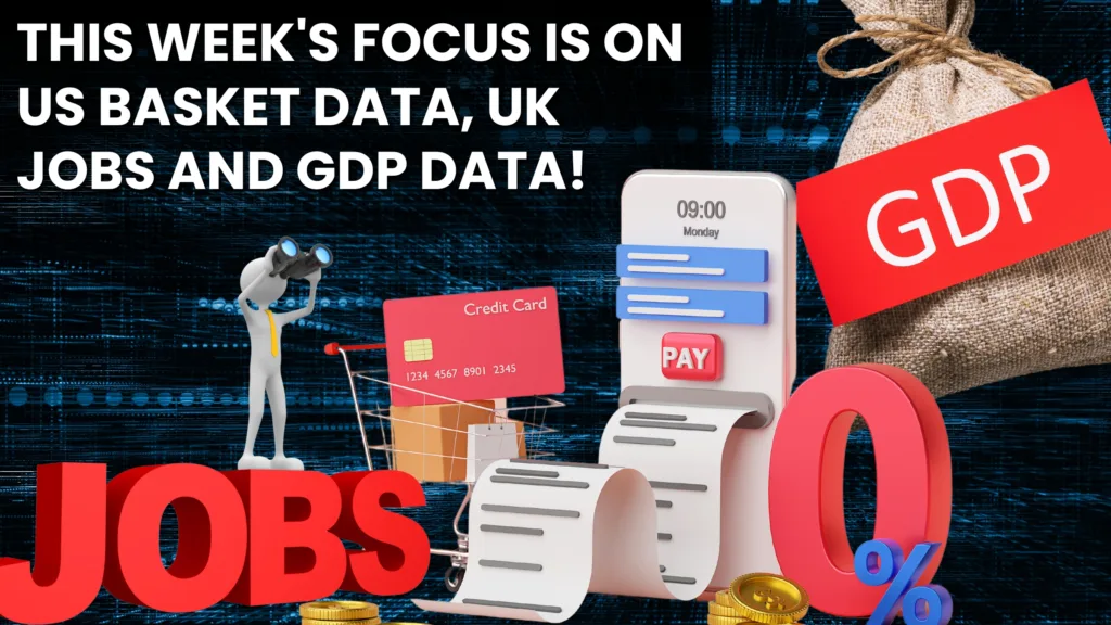 Economic Data: This week's focus is on US basket data, UK jobs and GDP data!