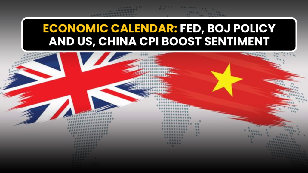 Economic Calendar: Fed, BOJ policy and US, China CPI boost sentiment