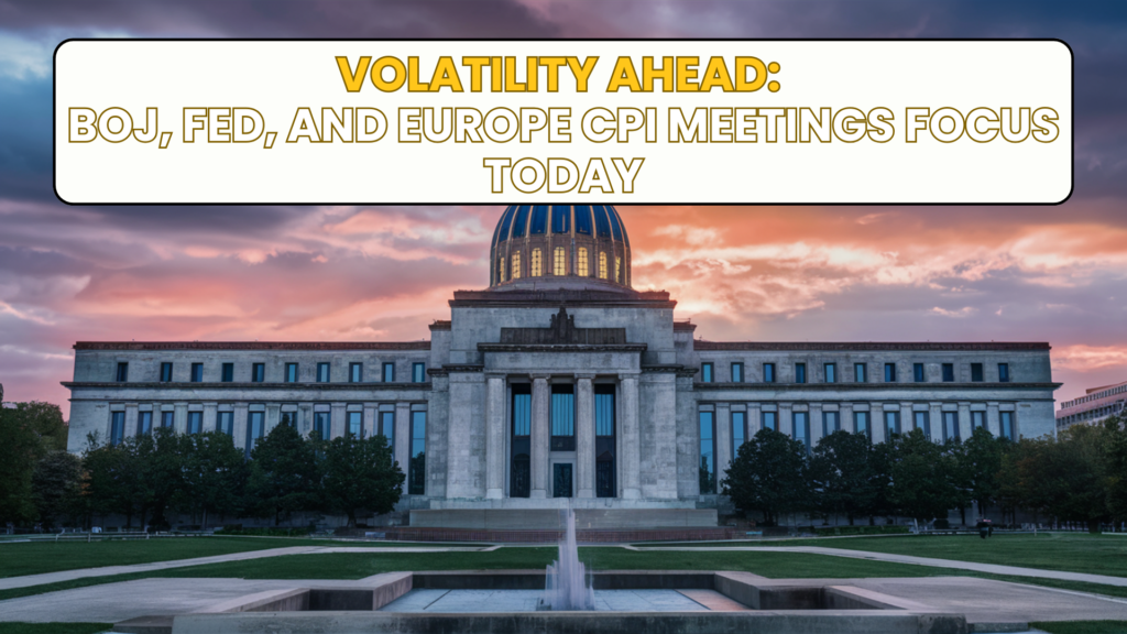 Volatility Ahead: BOJ, Fed, and Europe CPI Meetings Focus Today
