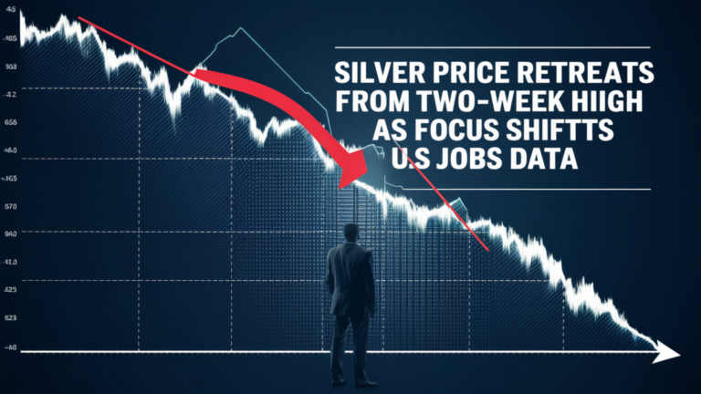 Silver price retreats from two-week high as focus shifts to US jobs data