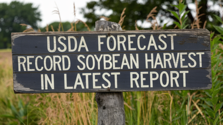 USDA Forecast Record Soybean Harvest in Latest Report