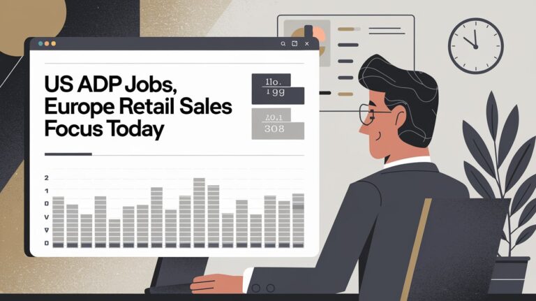 Economic News: US ADP Jobs, Europe Retail Sales Focus Today