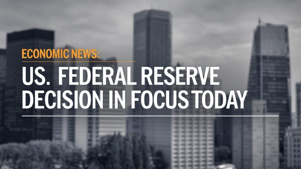 Economic News: US Federal Reserve Decision in Focus Today