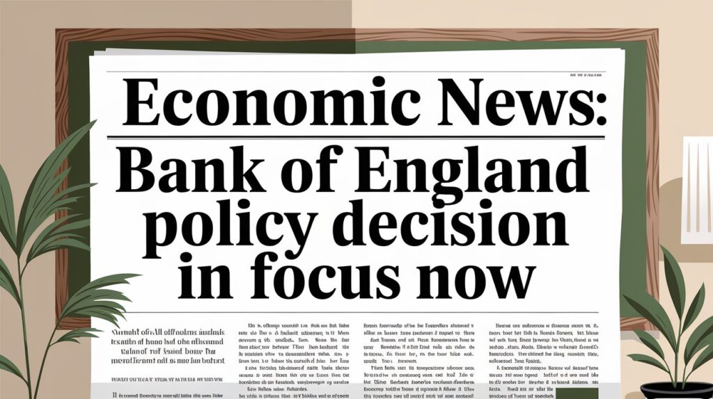 Economic News: Bank of England policy decision in Focus now